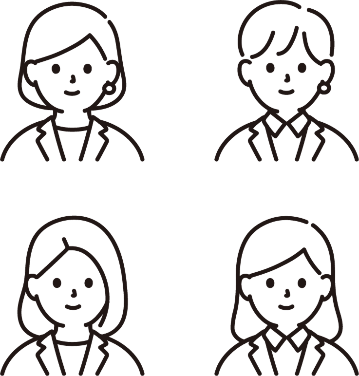 複数の人物を示すユーザーイメージのイラスト。